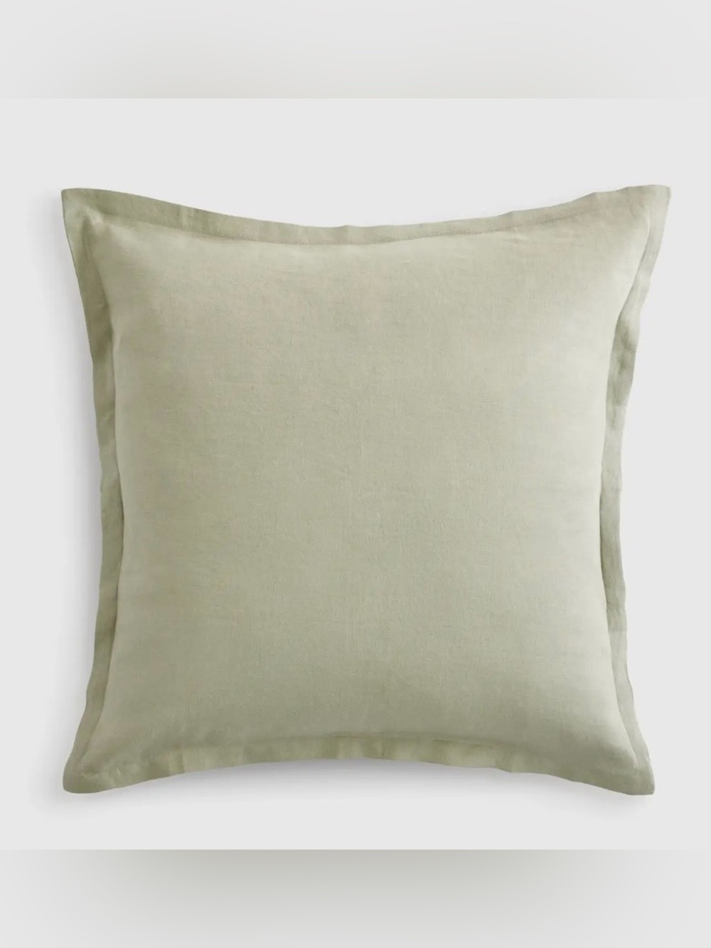 NWOT Quince European Linen Euro Sham, 26 X 26 (Willowleaf)